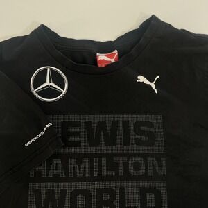 Lewis Hamilton Shirt Mens Medium Mercedes AMG Petronas F1 World Champion 2014 Pu